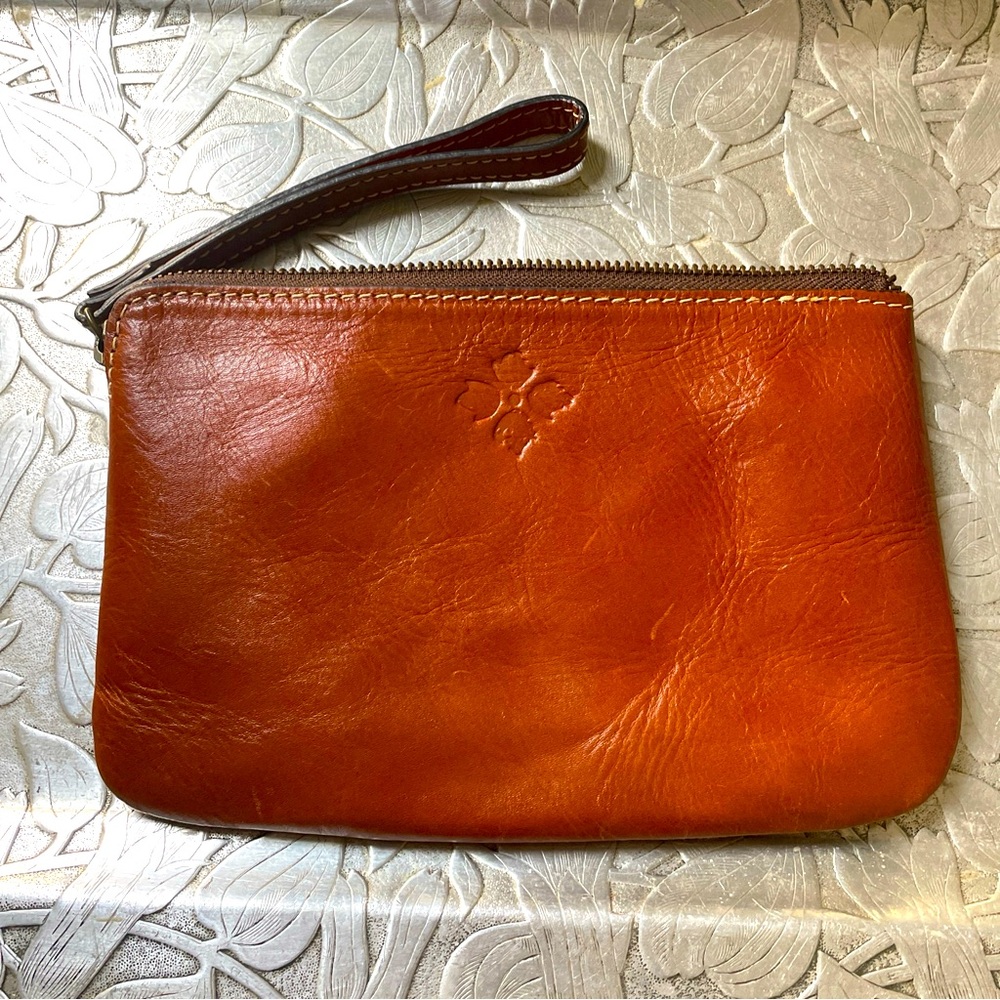 Patricia Nash Brown Wristlet Clutch